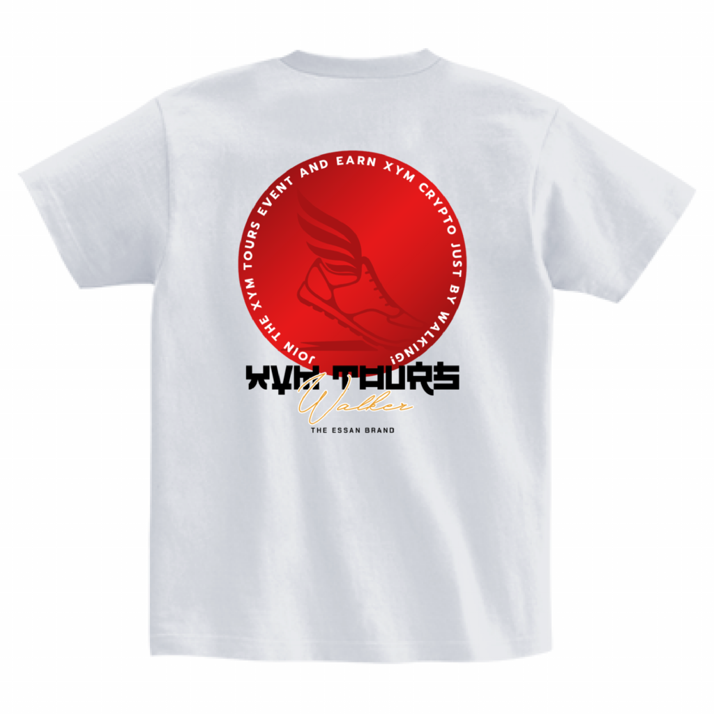 CRYP-T × ESSAN XYM TOURS WALKER DESIGN Heavyweight Tee