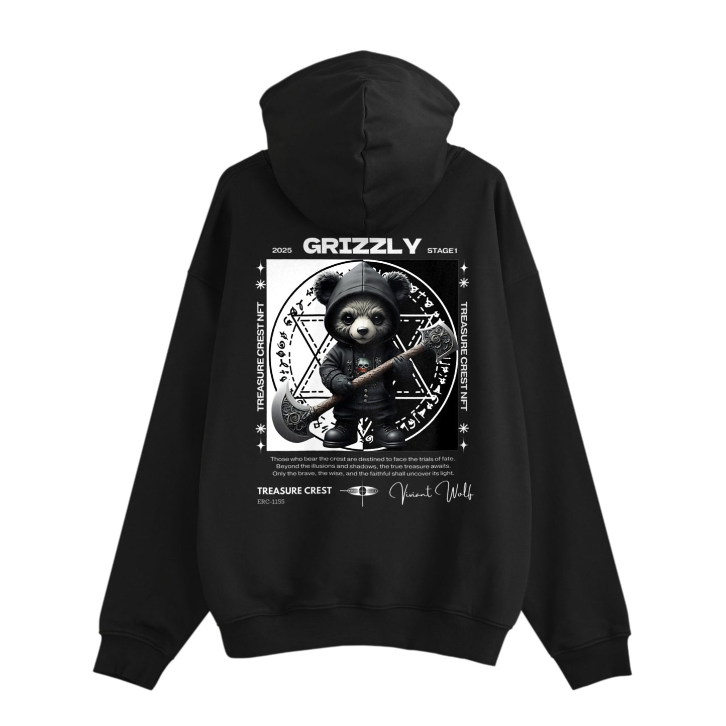 TREASURE CREST “GRIZZLY” Loopback Sweat Hoodie