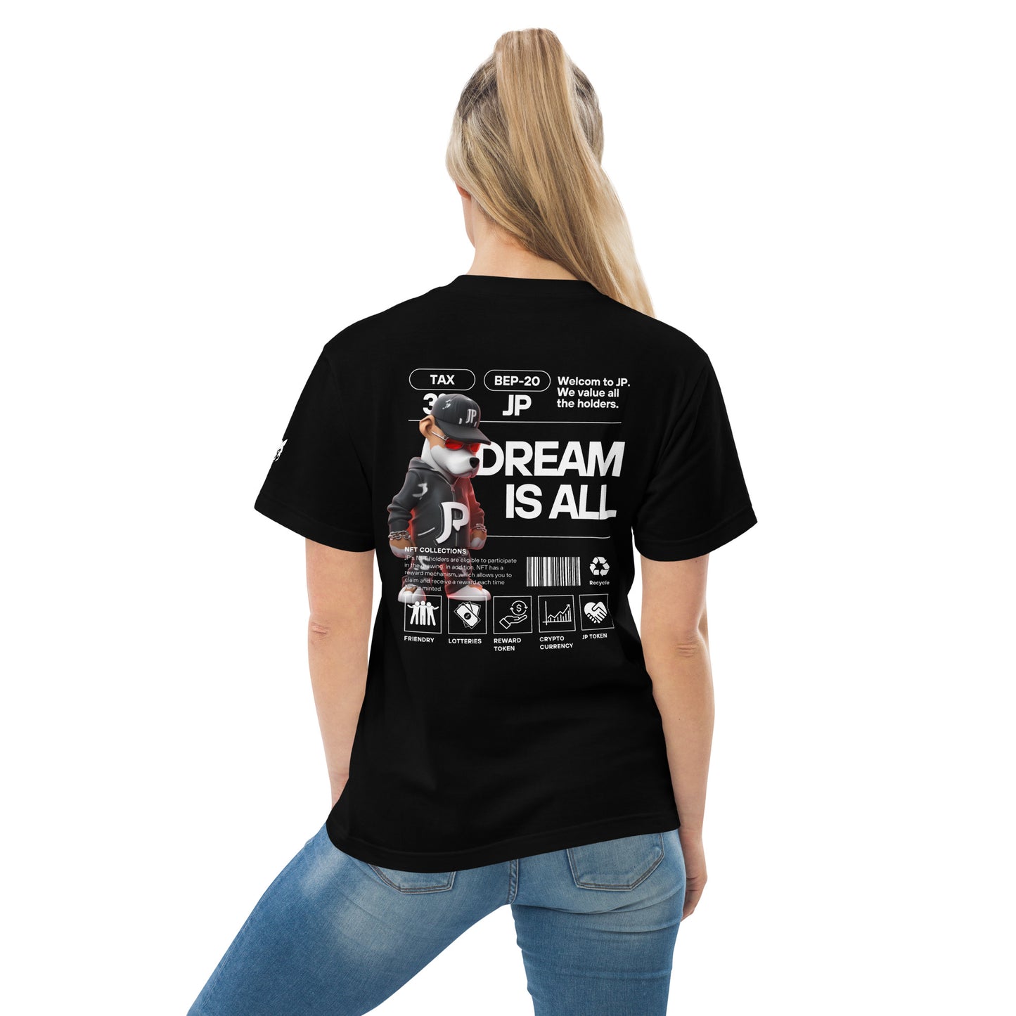JP NFT COLLAB DESIGN TYPE-B0001 | Unisex high quality tee | 6colors