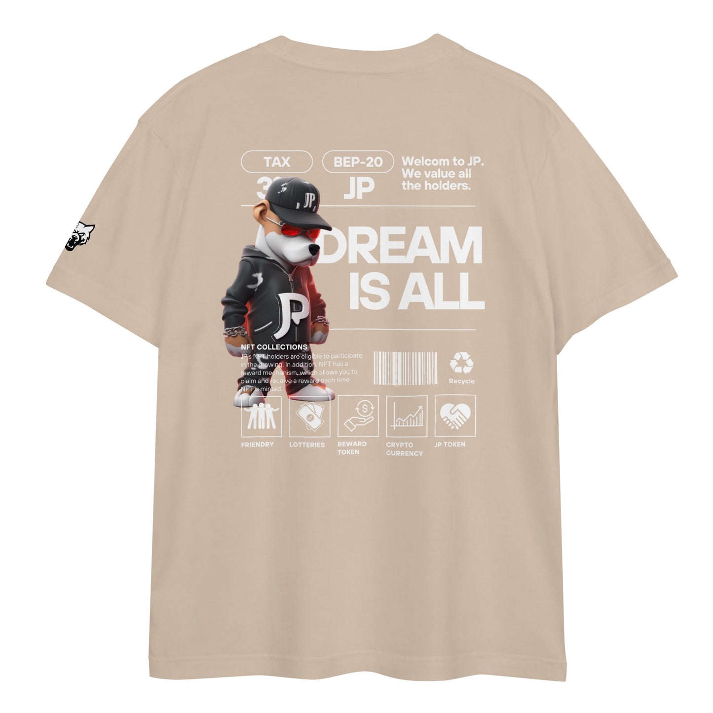 JP NFT COLLAB DESIGN TYPE-B0001 | Unisex high quality tee | 6colors