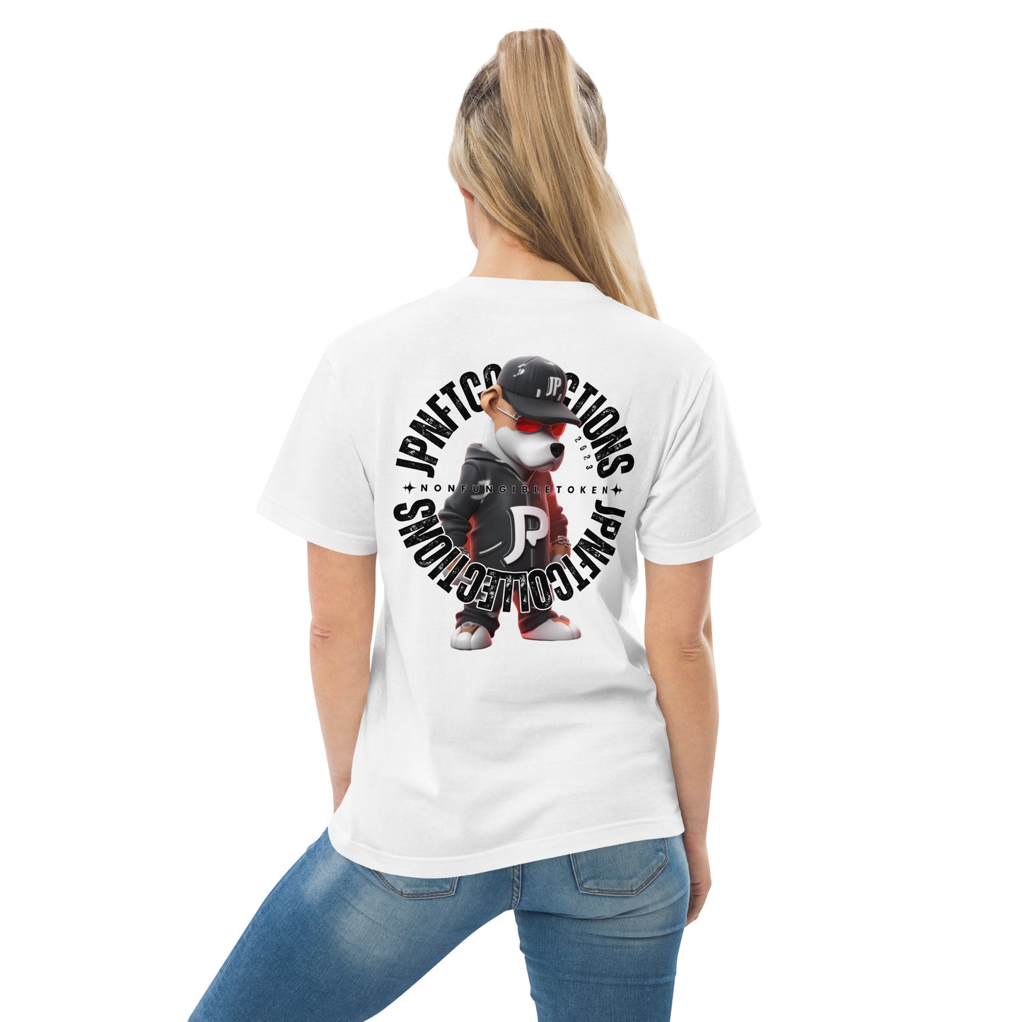 JP NFT COLLAB DESIGN TYPE-D0003 | Unisex high quality tee | White