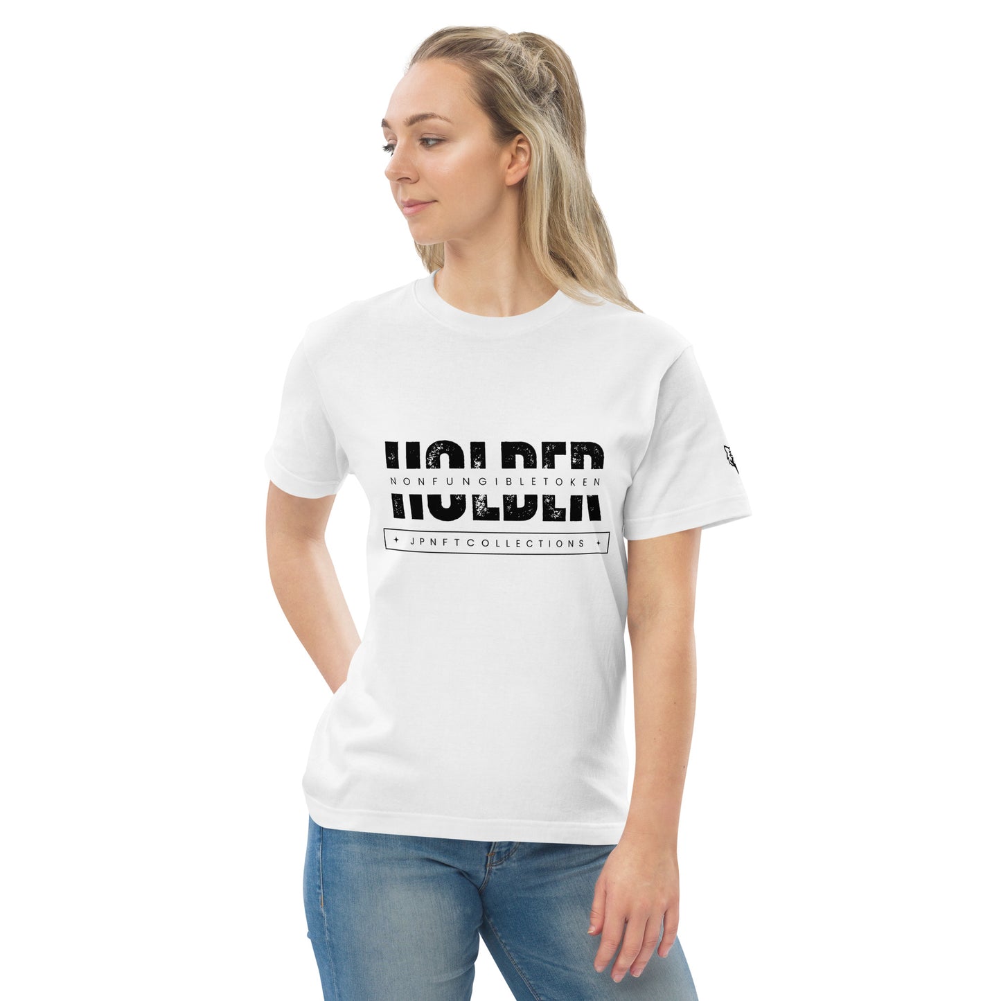 JP NFT COLLAB DESIGN TYPE-B0001 | Unisex high quality tee | White