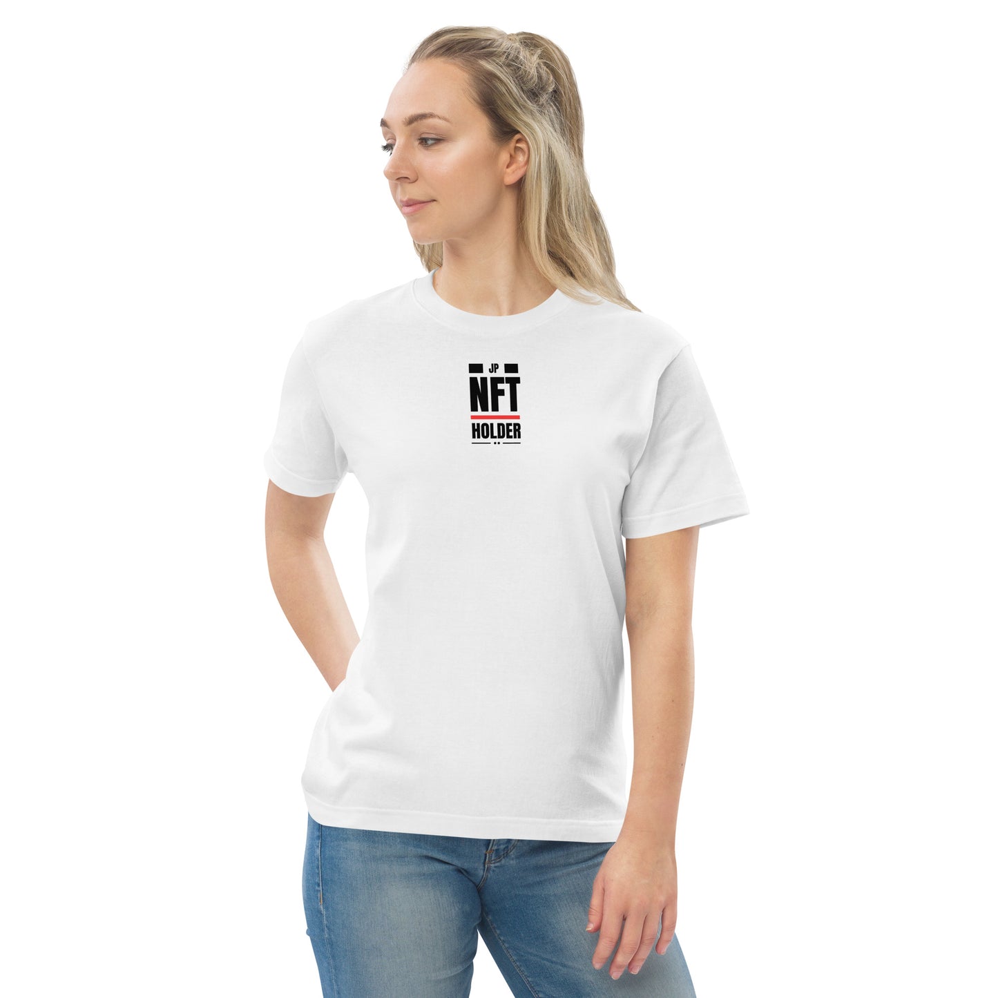 JP NFT COLLAB DESIGN TYPE-F0006 | Unisex high quality tee | White