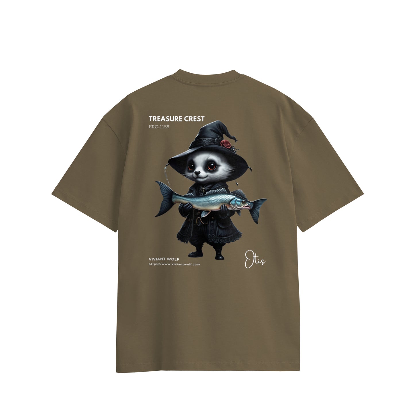 TREASURE CREST “OTIS” Oversized Cotton T-Shirt Simple Design