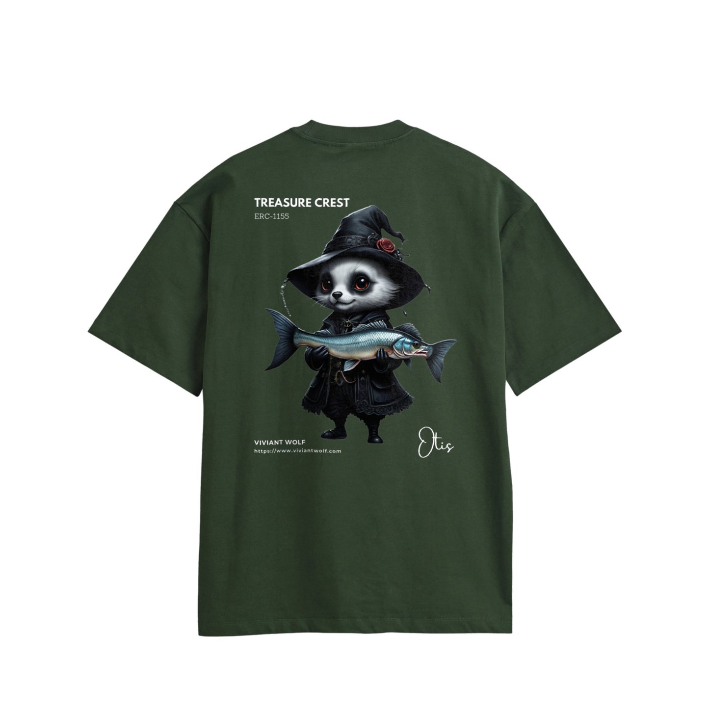 TREASURE CREST “OTIS” Oversized Cotton T-Shirt Simple Design
