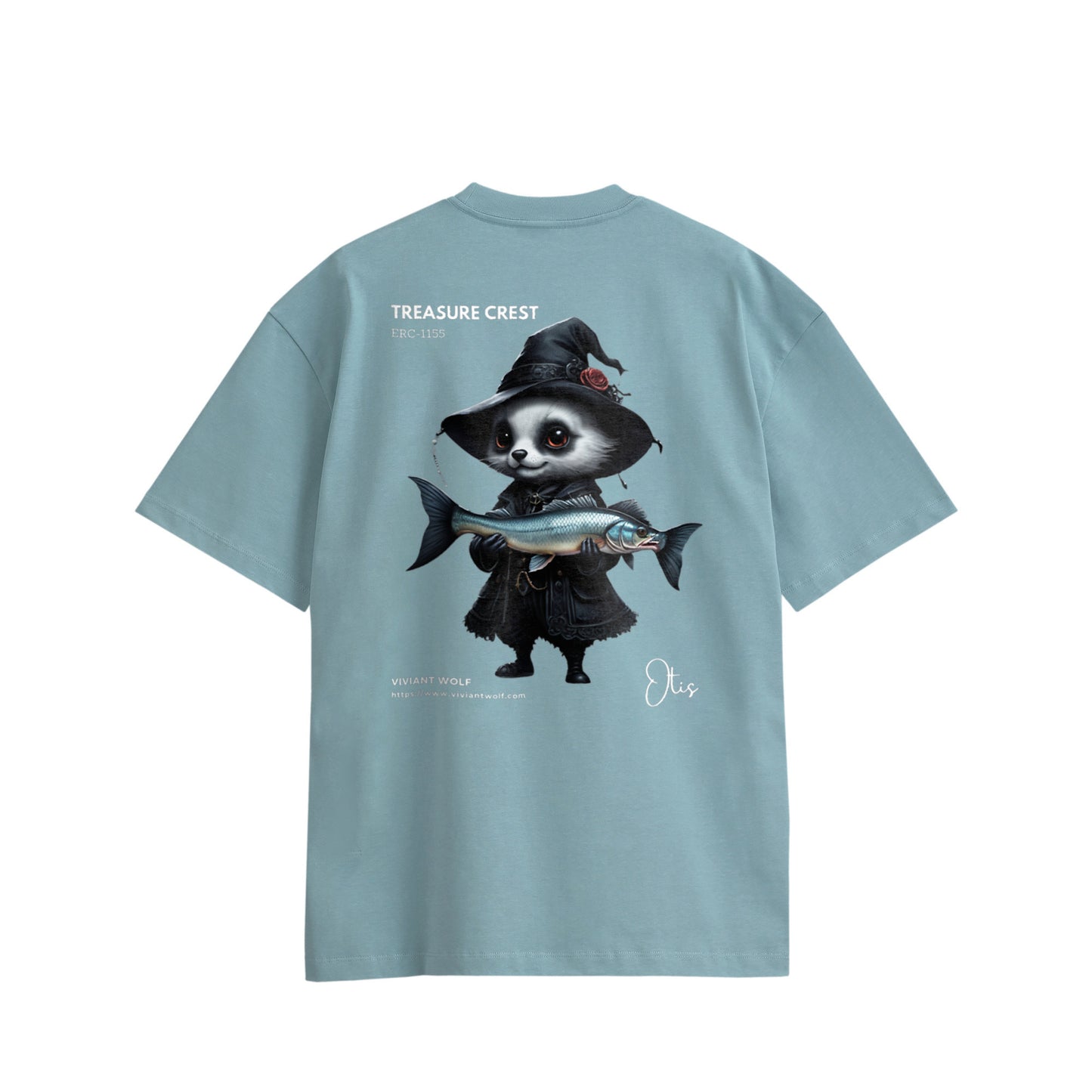 TREASURE CREST “OTIS” Oversized Cotton T-Shirt Simple Design