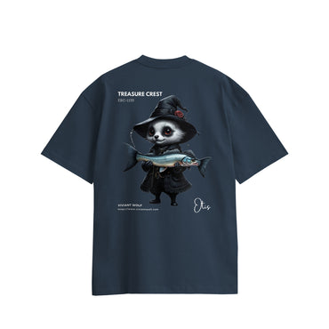 TREASURE CREST “OTIS” Oversized Cotton T-Shirt Simple Design