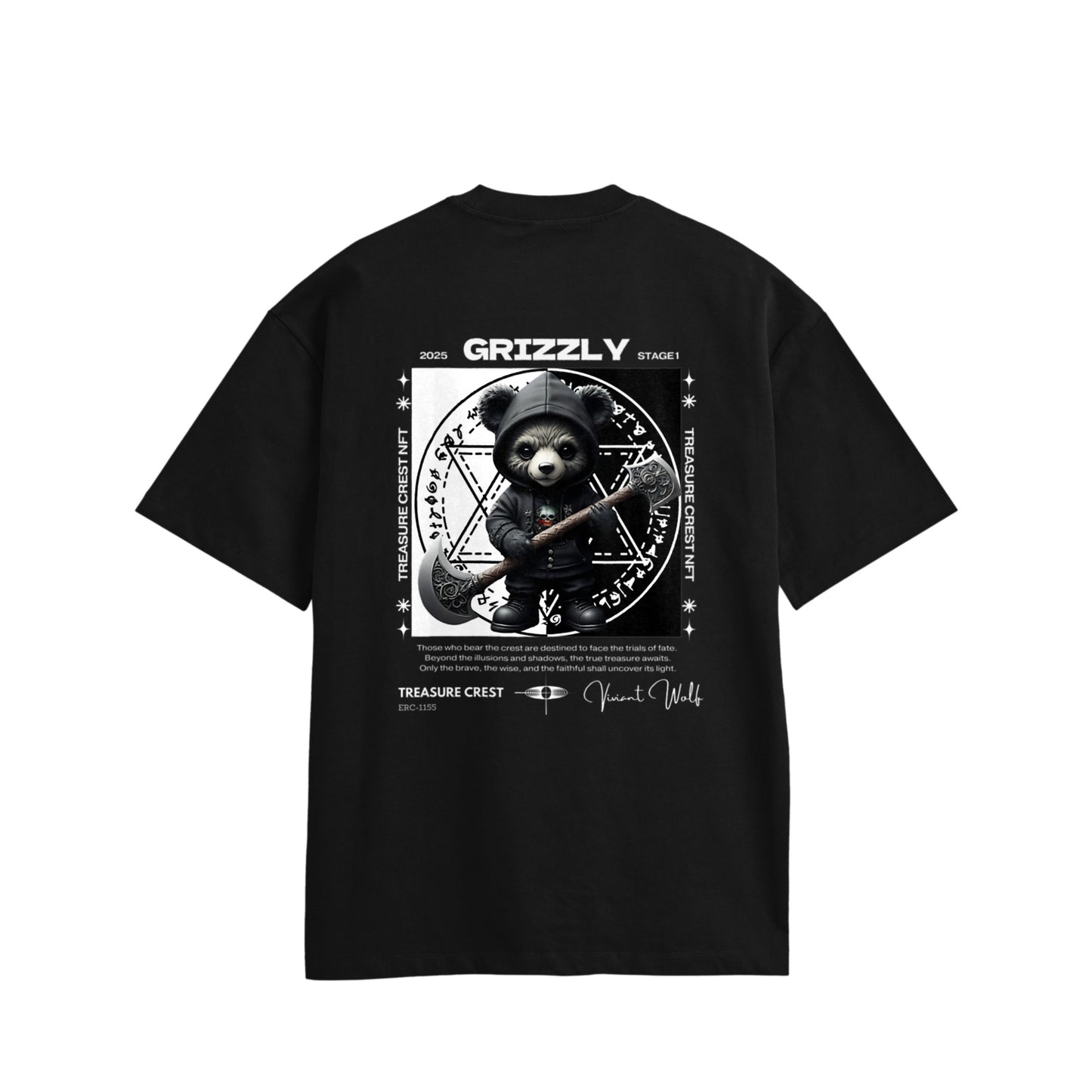 TREASURE CREST “GRIZZLY” Oversized Cotton T-Shirt