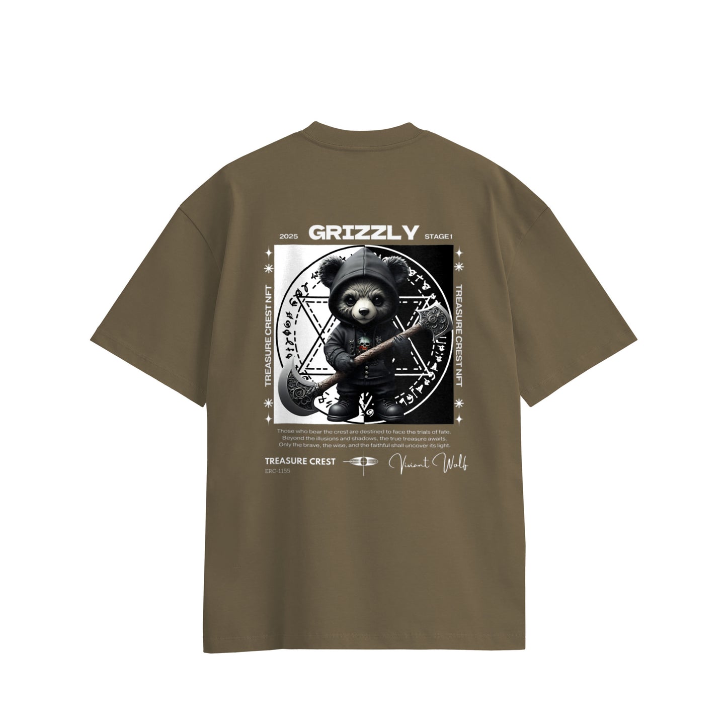 TREASURE CREST “GRIZZLY” Oversized Cotton T-Shirt