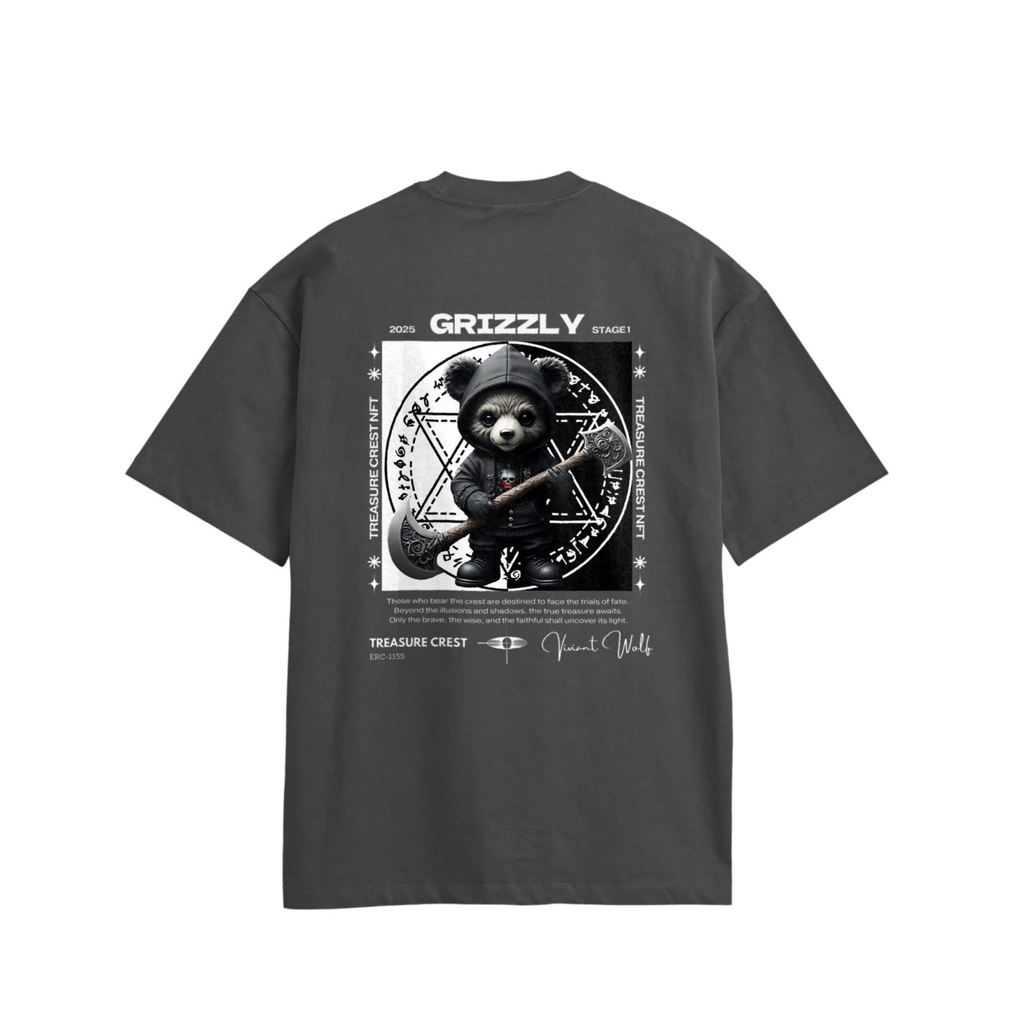TREASURE CREST “GRIZZLY” Oversized Cotton T-Shirt