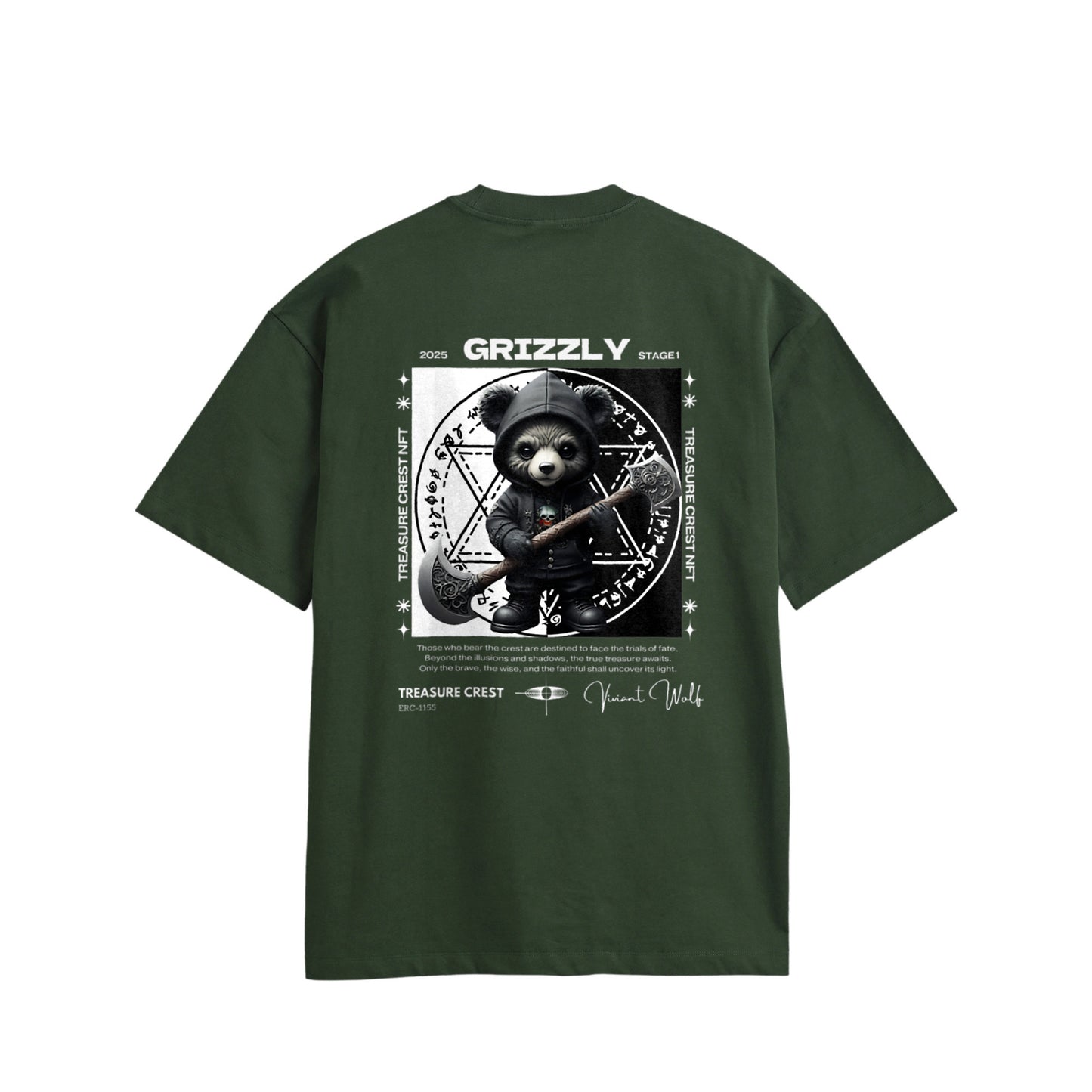 TREASURE CREST “GRIZZLY” Oversized Cotton T-Shirt