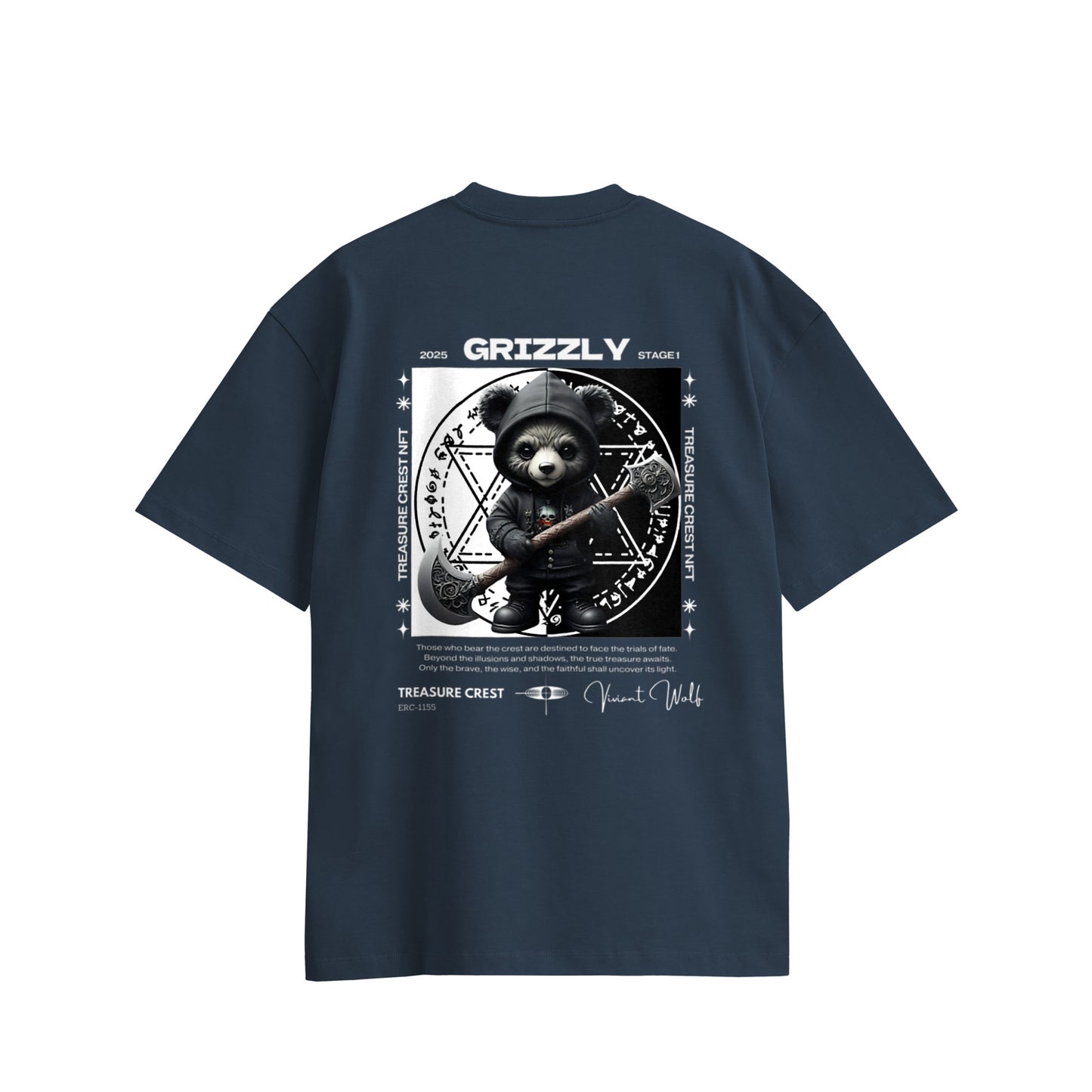 TREASURE CREST “GRIZZLY” Oversized Cotton T-Shirt
