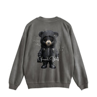 TREASURE CREST “COVERT RICH BEAR” Vintage-Wash Sweat Pullover