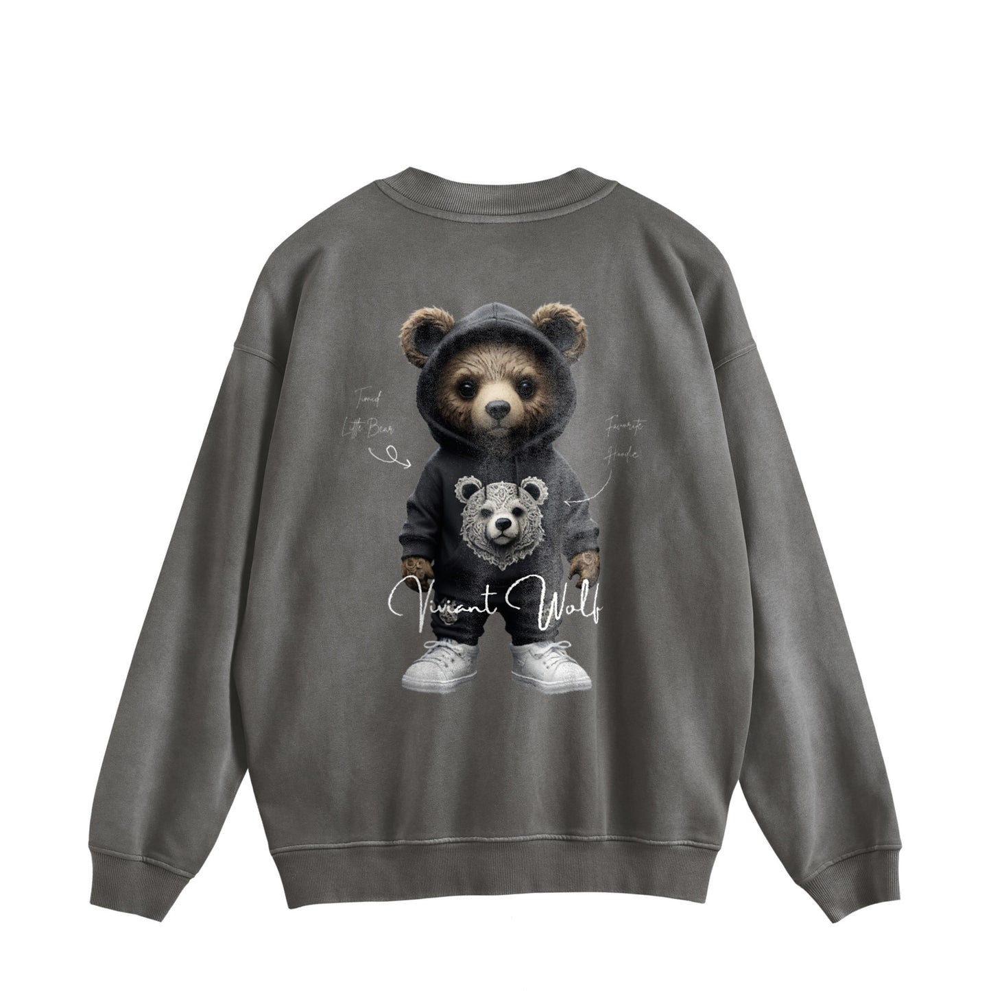 TREASURE CREST “LITTLE BEAR” Vintage-Wash Sweat Pullover