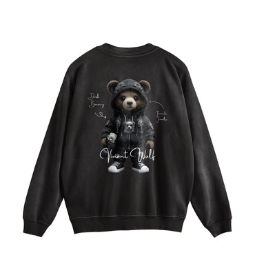 TREASURE CREST “DUSK BEARING” Vintage-Wash Sweat Pullover