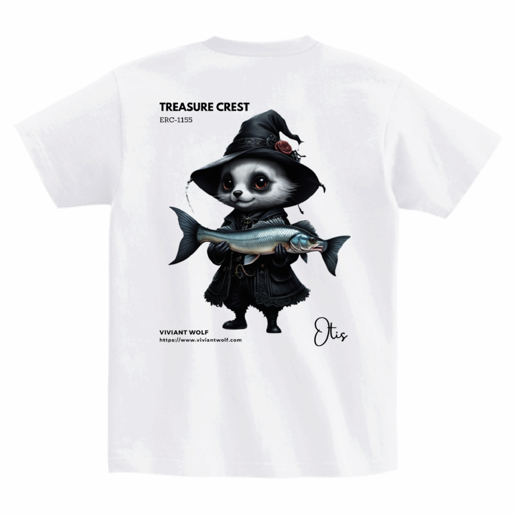 TREASURE CREST “OTIS” Heavyweight T-Shirt Simple Design [WHITE]