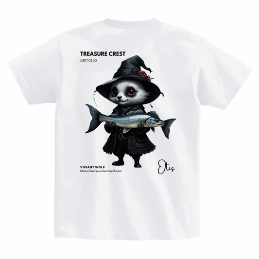 TREASURE CREST “OTIS” Heavyweight T-Shirt Simple Design [WHITE]