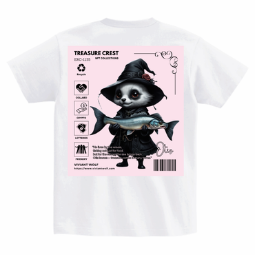 TREASURE CREST “OTIS” Heavyweight T-Shirt Pink.BG [WHITE]