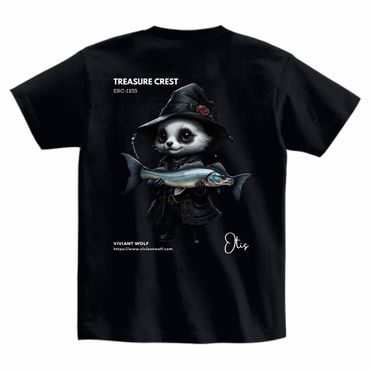 TREASURE CREST “OTIS” Heavyweight T-Shirt Simple Design [BLACK]