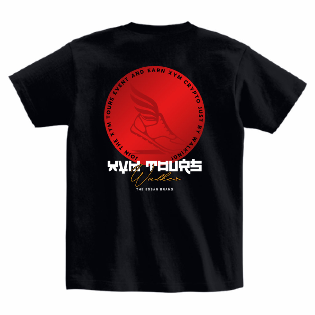 CRYP-T × ESSAN XYM TOURS WALKER DESIGN Heavyweight Tee