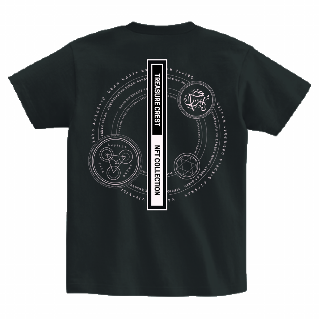 TREASURE CREST “ORIGINAL DSGN” Heavyweight T-Shirt [Smoke-Black]