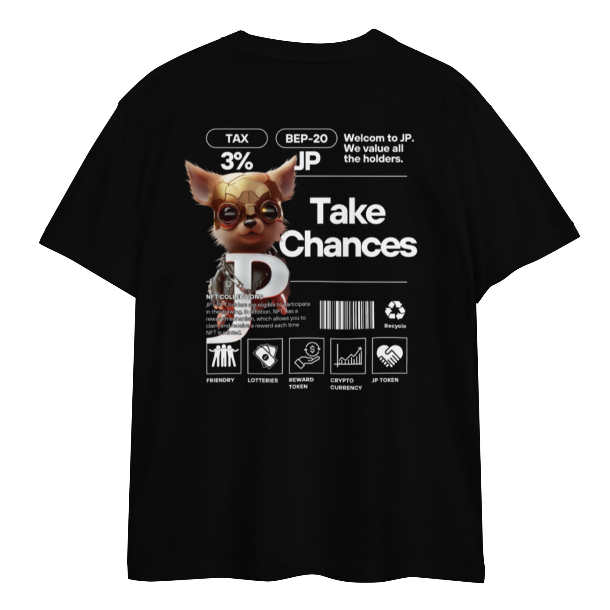 JP NFT COLLAB DESIGN TYPE-C0002 | Unisex high quality tee | 6colors