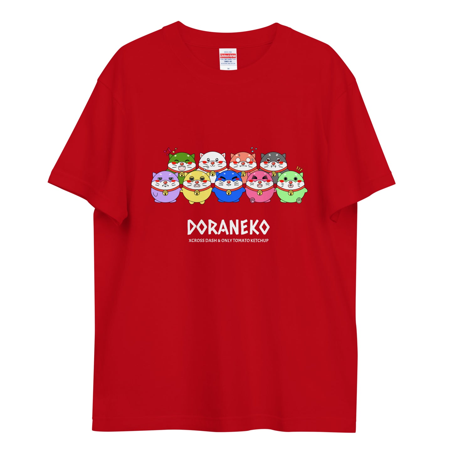 TOMATO KETCHUP COLLAB | DORANEKO DESIGN TYPE-C | Unisex high quality tee | 6colors