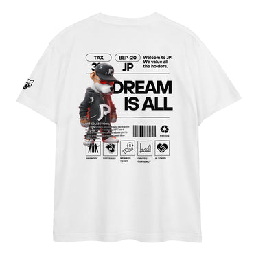 JP NFT COLLAB DESIGN TYPE-B0001 | Unisex high quality tee | White
