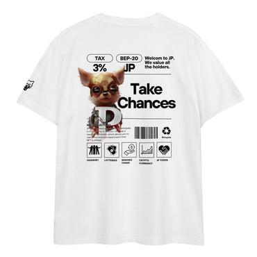 JP NFT COLLAB DESIGN TYPE-B0002 | Unisex high quality tee | White