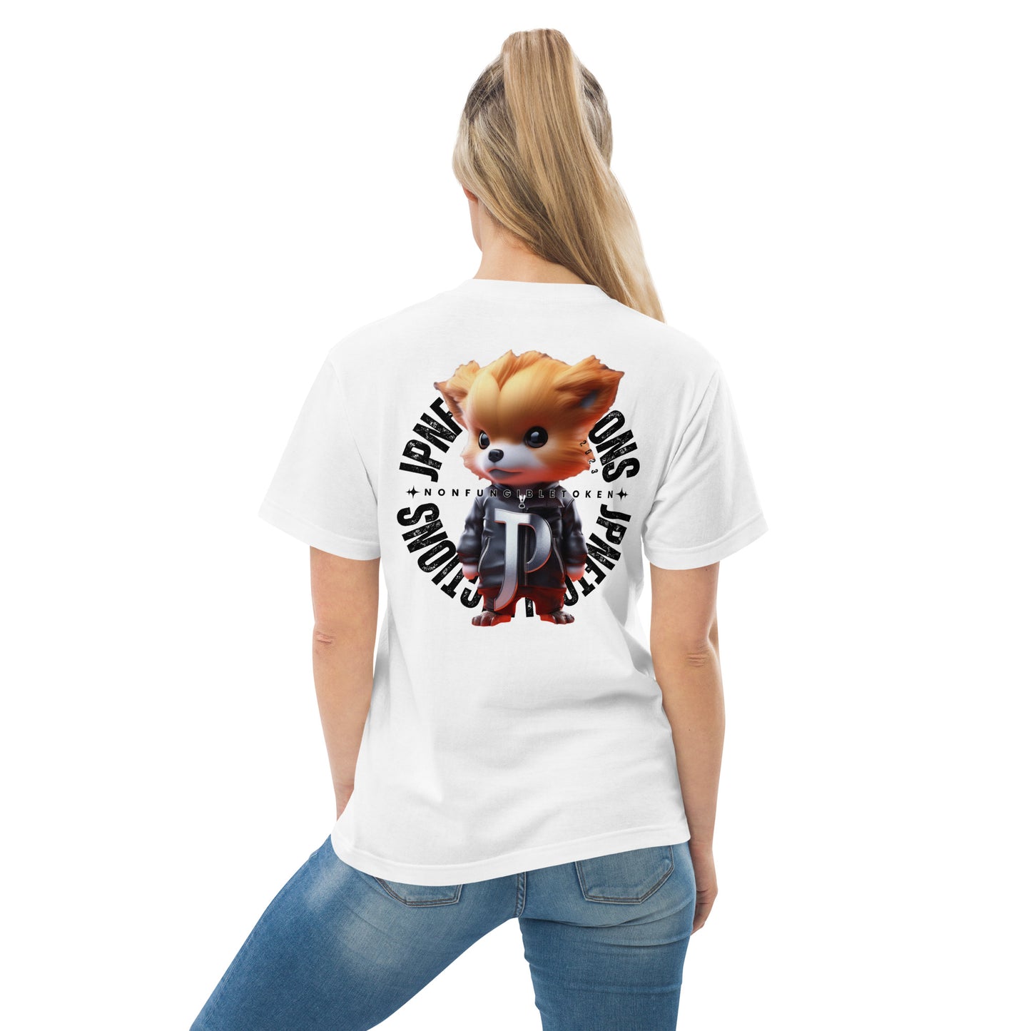 JP NFT COLLAB DESIGN TYPE-F0006 | Unisex high quality tee | White