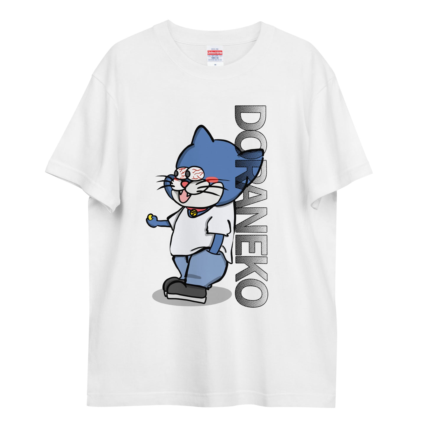 TOMATO KETCHUP COLLAB | DORANEKO DESIGN TYPE-A | Unisex high quality tee | White