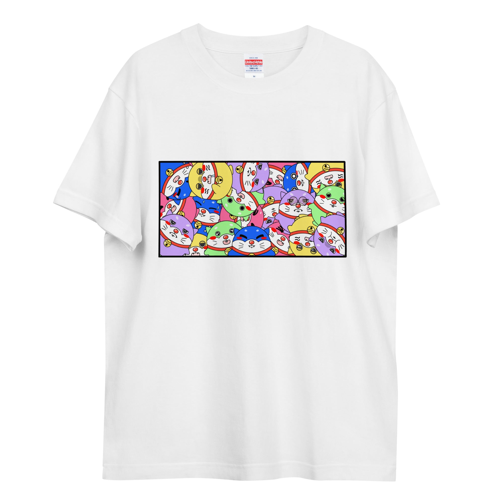 TOMATO KETCHUP COLLAB | DORANEKO DESIGN TYPE-B | Unisex high quality tee | White