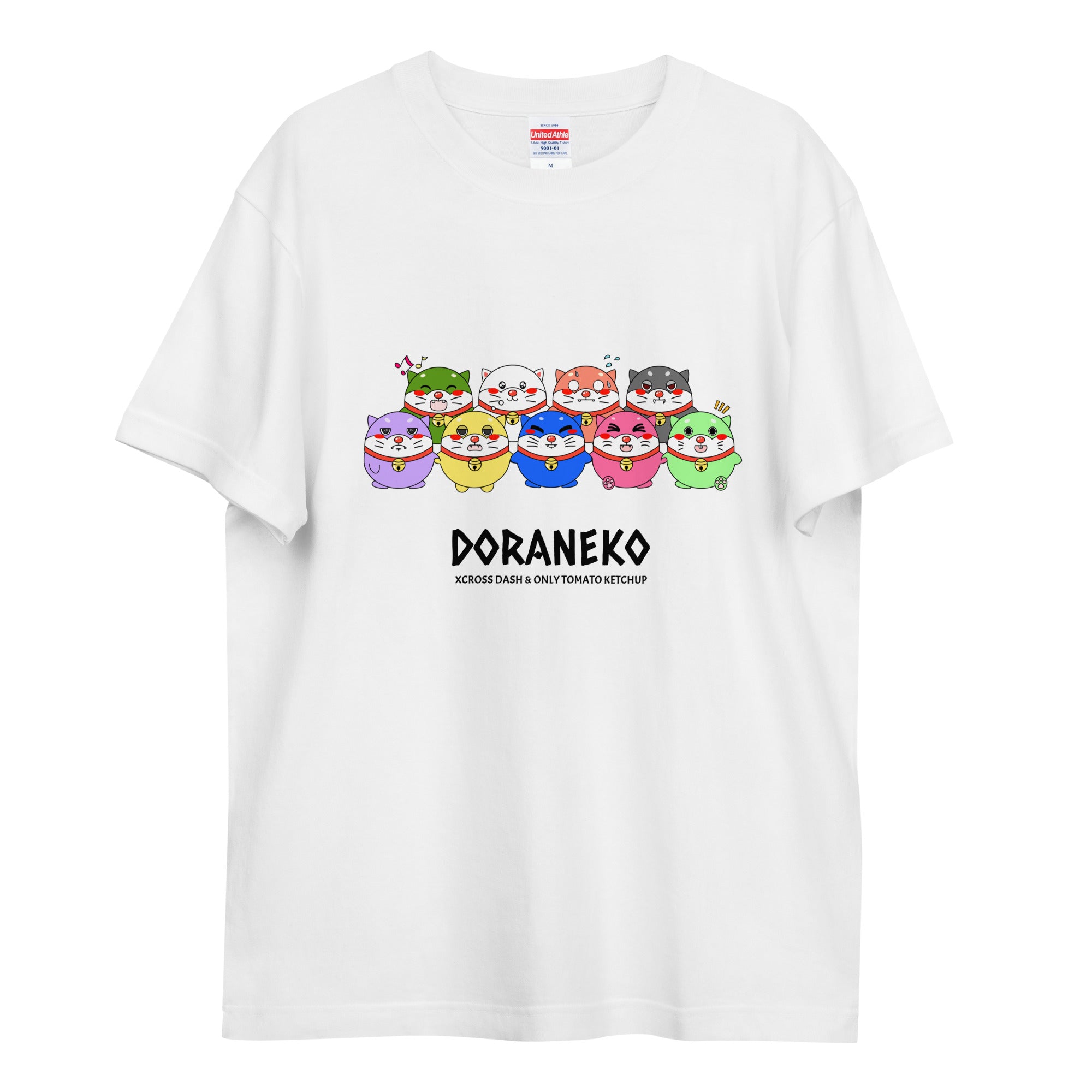 TOMATO KETCHUP COLLAB | DORANEKO DESIGN TYPE-C | Unisex high quality tee | White
