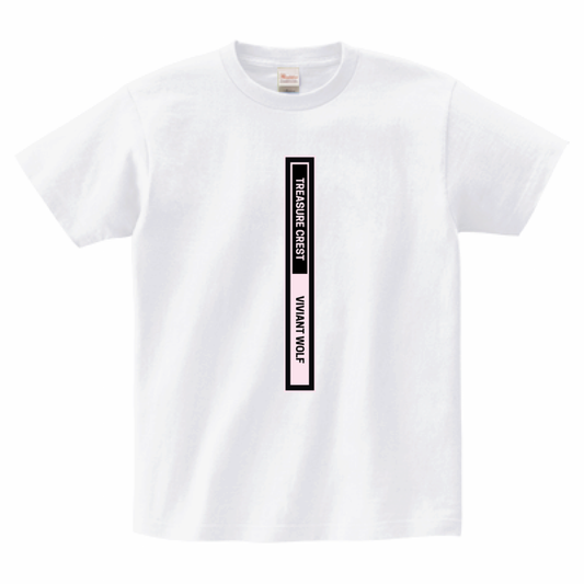 TREASURE CREST “OTIS” Heavyweight T-Shirt Pink.BG [WHITE]