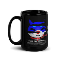DORANEKO COLLAB DESIGN | Black Glossy Mug | 11oz  15oz