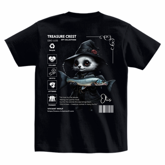 TREASURE CREST “OTIS” Heavyweight T-Shirt [BLACK]