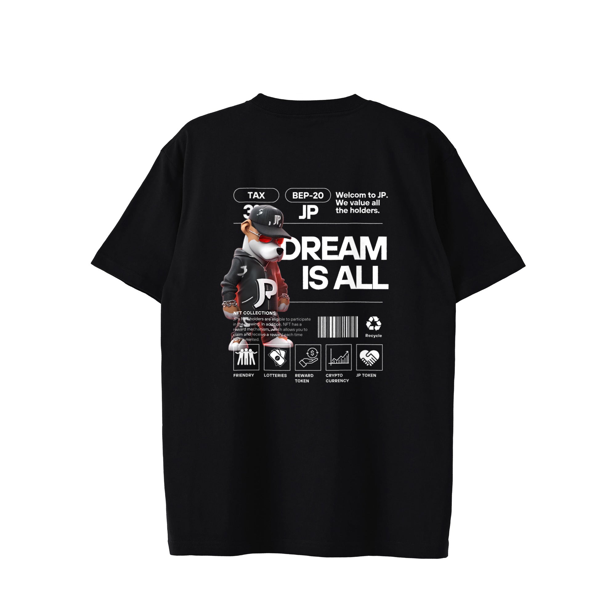 JP NFT CHARACTER COLLABO DESIGN TYPE-B001W STD Tee