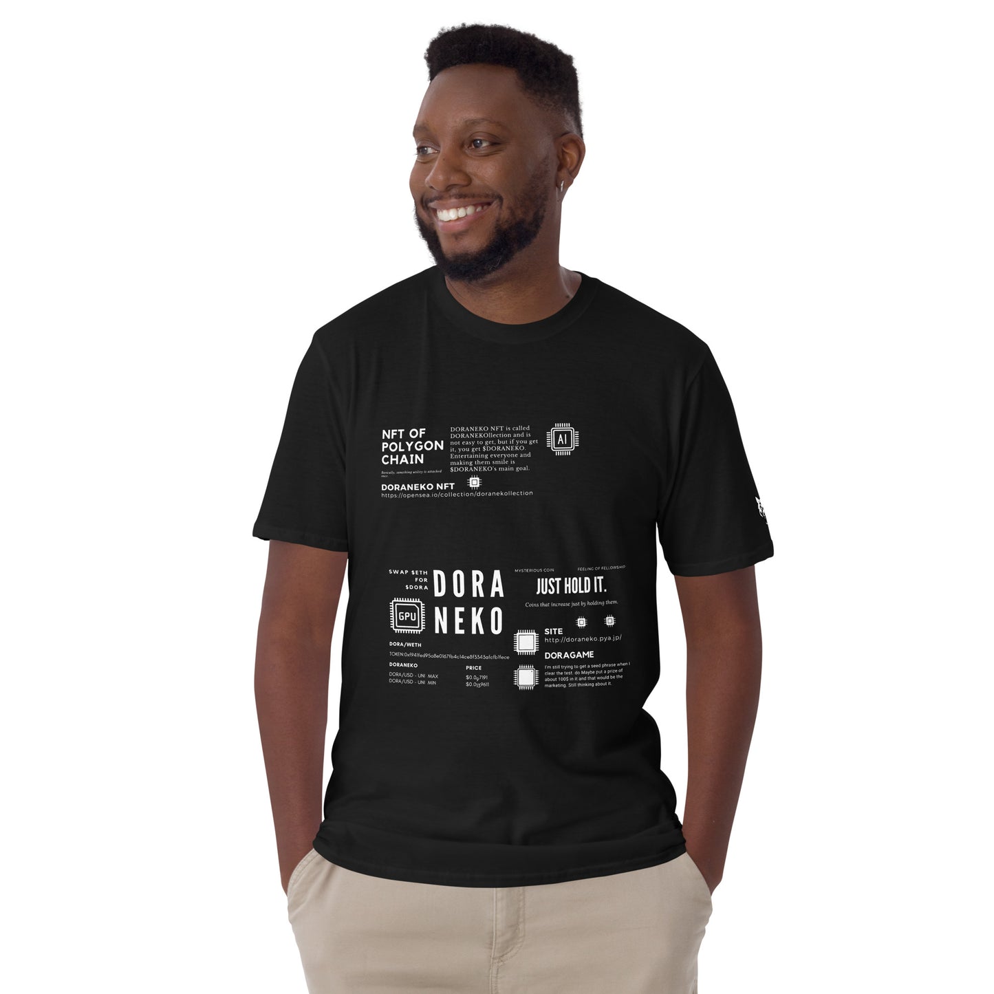DORANEKO COLLAB DESIGN TYPE-D | Short-Sleeve Unisex T-Shirt  | 4colors