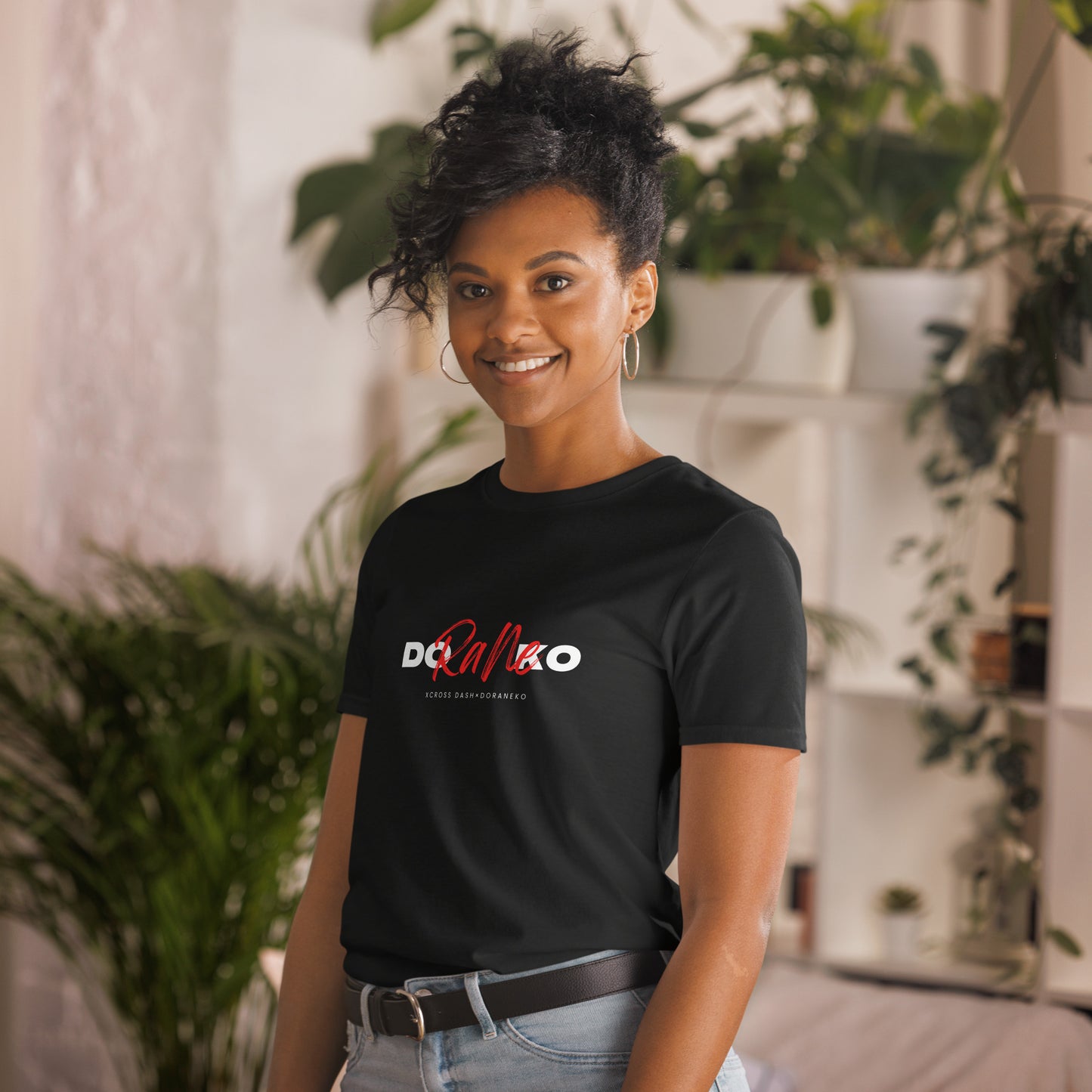 DORANEKO COLLAB DESIGN TYPE-C | Short-Sleeve Unisex T-Shirt |  4colors