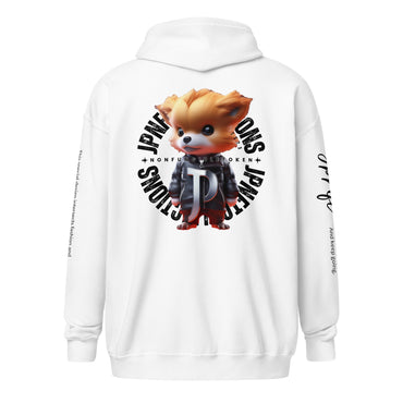 JP NFT COLLAB DESIGN TYPE-X0006 | Unisex Zip Parker | White