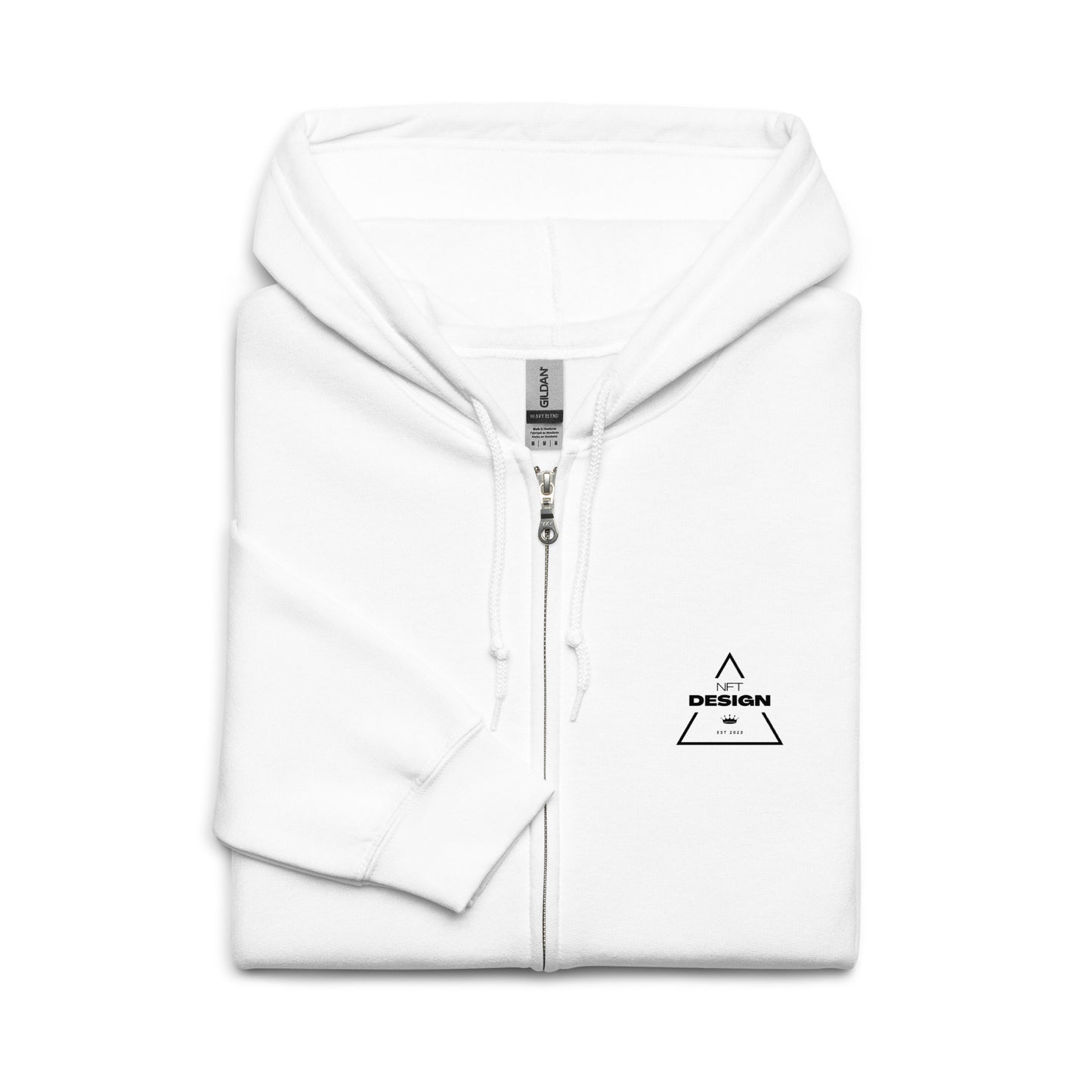 JP NFT COLLAB DESIGN TYPE-X0006 | Unisex Zip Parker | White